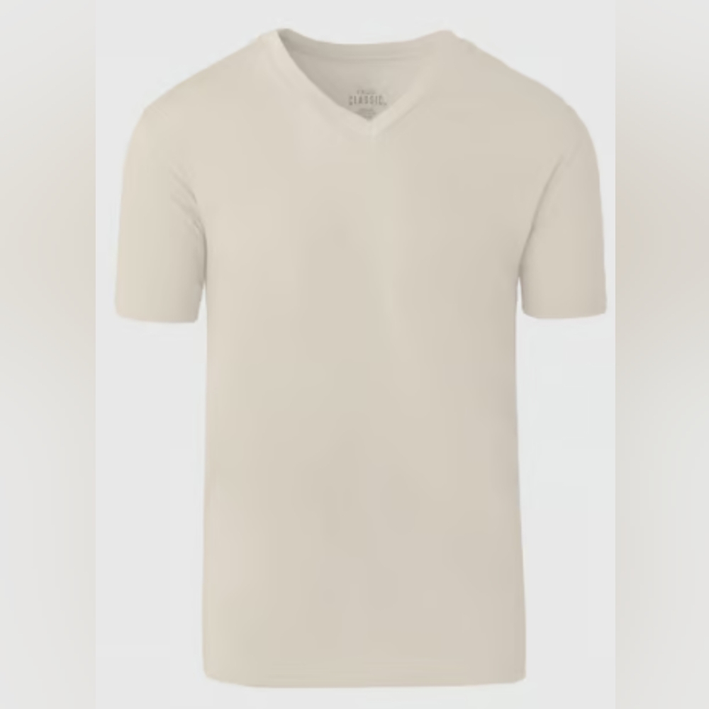True Classic XL Sandstone v-neck, New in bag
